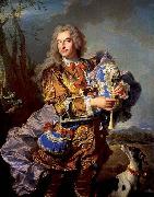 Gaspard de Gueidan playing the musette Hyacinthe Rigaud